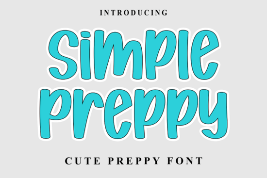 Simple Preppy Font
